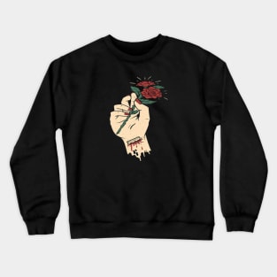 Hand rose Crewneck Sweatshirt